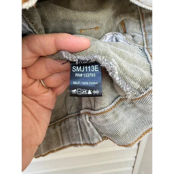 POL Star Patchwork Shacket Corduroy Denim Jacket Oversized Large - Picture 7 of 7